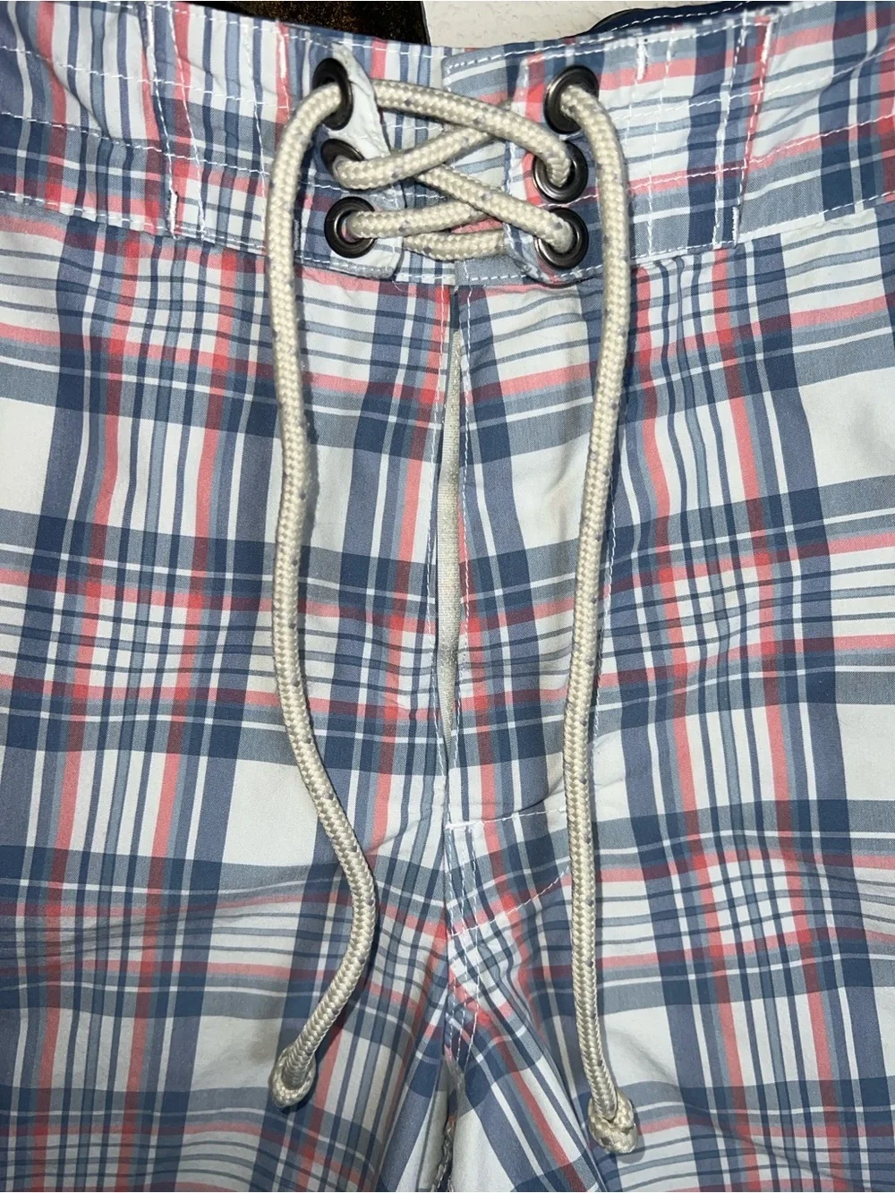 J. Crew Men’s Board Shorts Swimming Trunks, Athletic Shorts Plaid Size 32